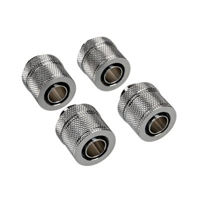 Corsair Hydro X Series XF Compression 10/13mm Fitting Four Pack - Chrome -ruuviliitinsarja, 4 kpl, kromi