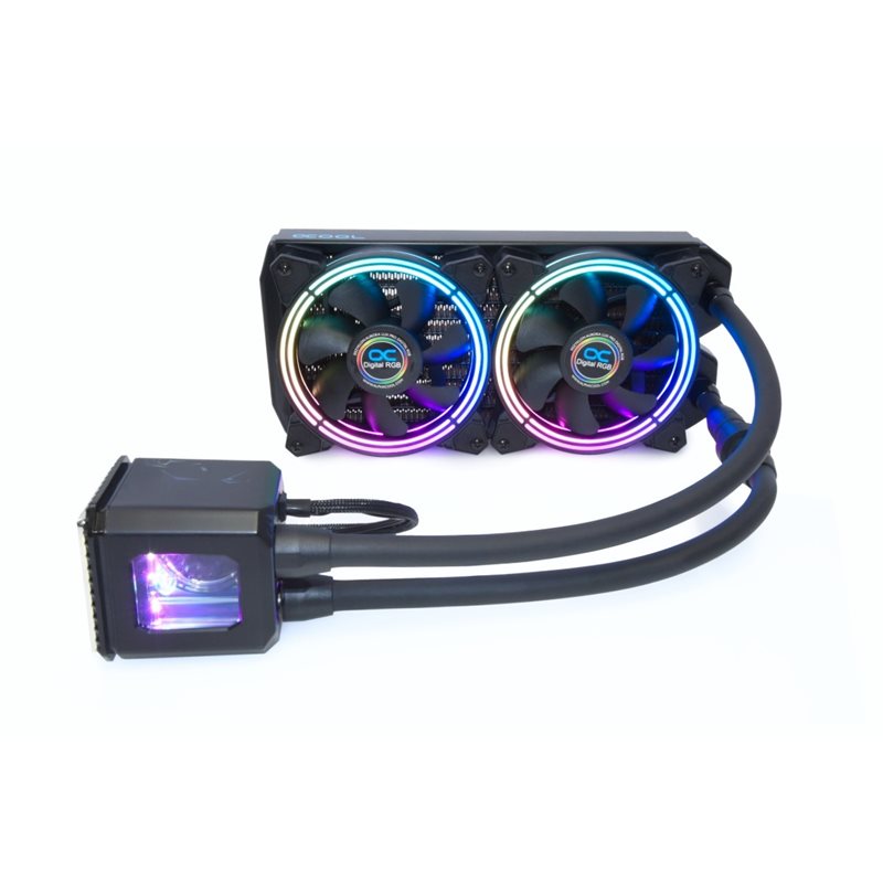 Alphacool Eisbaer Aurora 240 CPU - Digital RGB, vesijäähdytysratkaisu prosessorille, musta