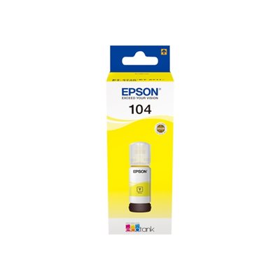 Epson EcoTank 104 -mustesäiliö, 65ml, keltainen