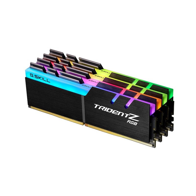G.Skill 64GB (4 x 16GB) Trident Z RGB, DDR4 3600MHz, CL14, 1.45V, musta