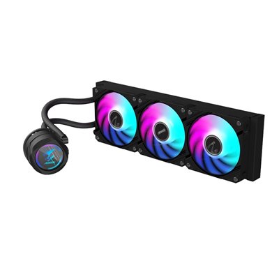 Gigabyte AORUS WATERFORCE II 360, 360mm AIO-nestejäähdytysratkaisu prosessorille, musta