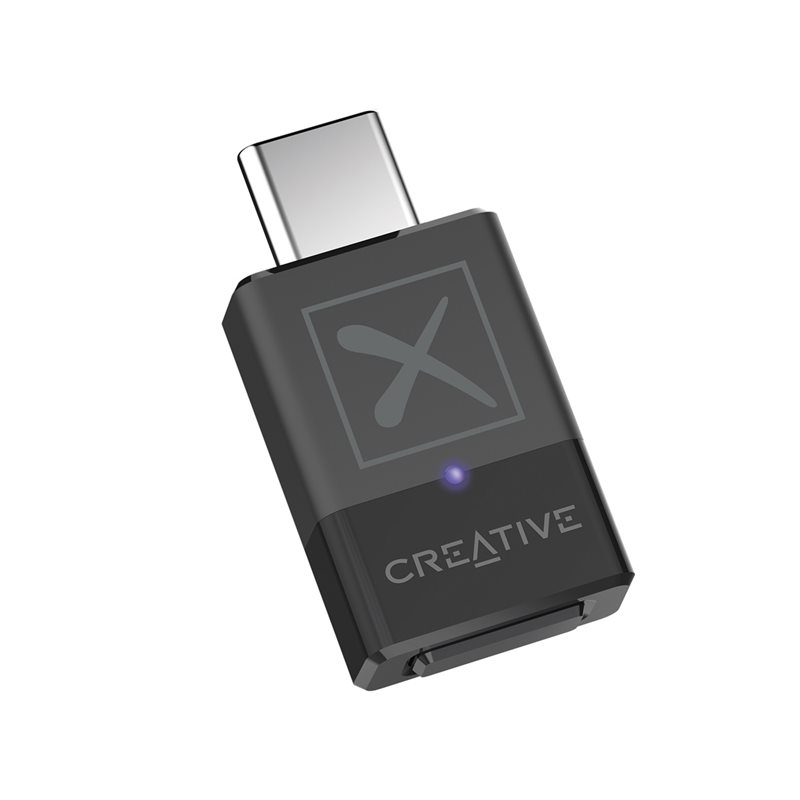 Creative (Outlet) BT-W5, älykäs Bluetooth 5.3 -äänilähetin aptX Adaptivella, USB-C