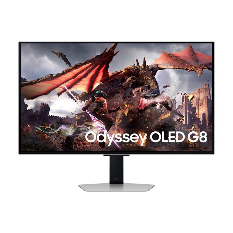 Samsung 32" Odyssey OLED G8, 240Hz 4K UHD -pelimonitori, hopea