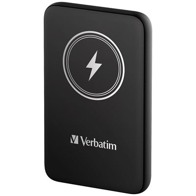 Verbatim 10 000mAh Charge 'n' Go, varavirtalähde, Magsafe, USB-C PD 20W, musta