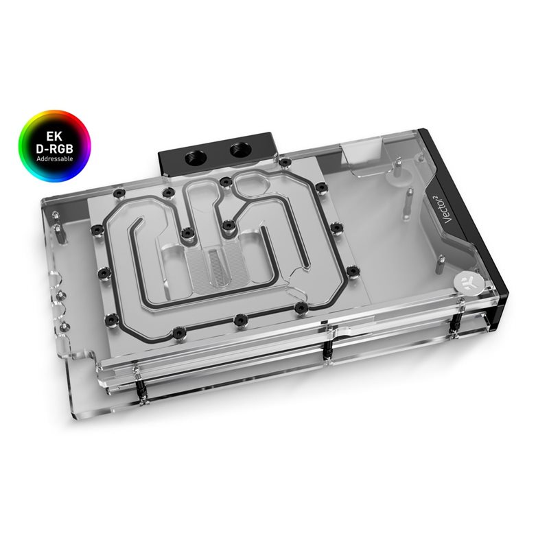 EK-Waterblocks EK-Quantum Vector² EVO Strix/TUF RTX 4080 ABP Set D-RGB - Nickel + Plexi, GPU-blokki