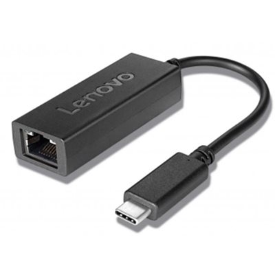 Lenovo USB-C -> Ethernet Adapter -verkkosovitin, musta
