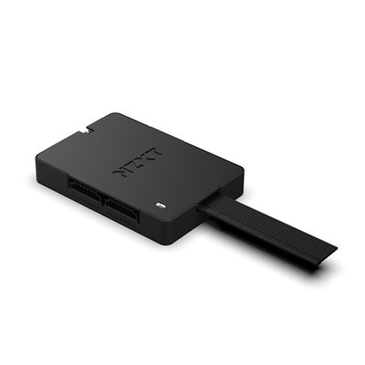 NZXT Control Hub, digitaalisen RGB-valaisun ja tuuletinnopeuden kontrolleri, musta