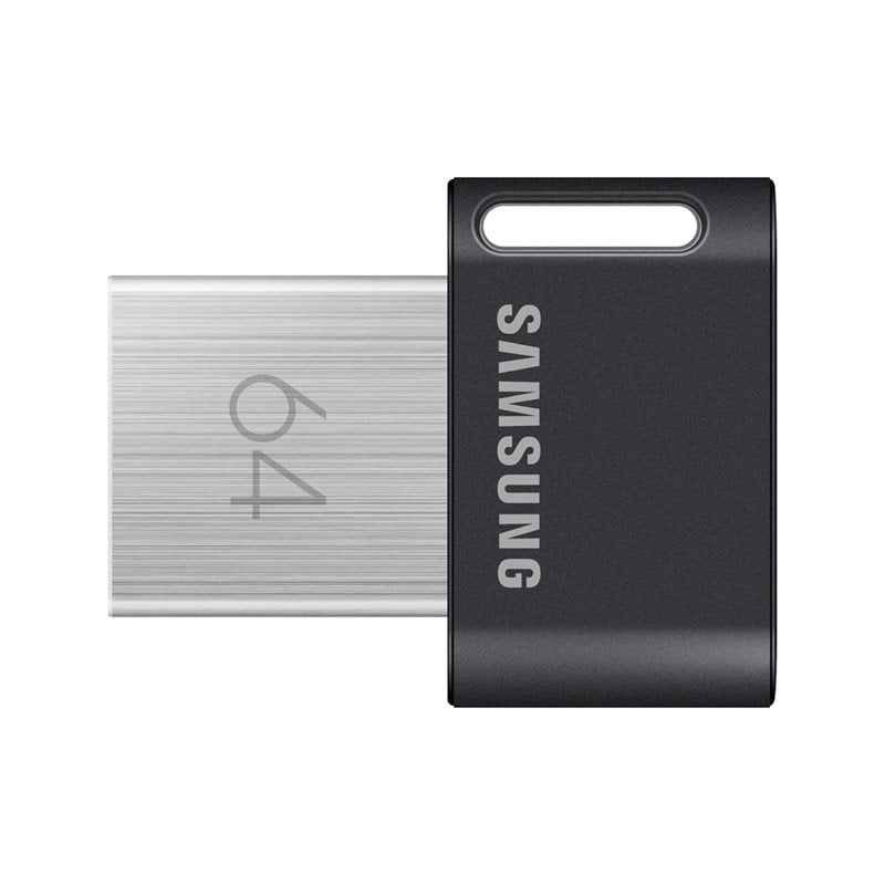 Samsung 64GB FIT Plus, 3.2 Gen1 USB-A -muistitikku, 300 MB/s, harmaa