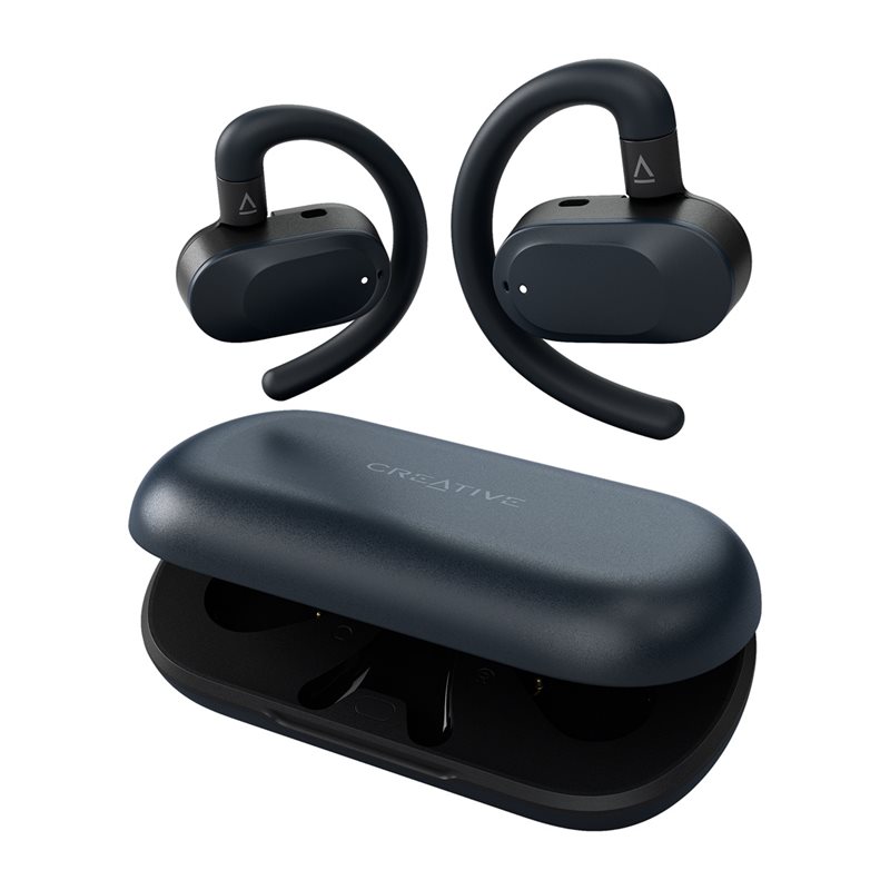 Creative Outlier Go, aidosti langattomat Bluetooth open-ear -kuulokkeet, laivastonsininen