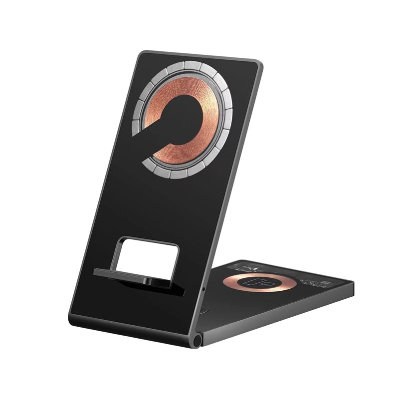 Sandberg 15W 3-in-1 Wireless Charger Stand, musta