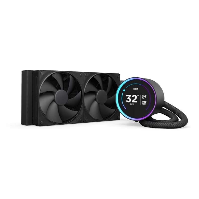 NZXT (Outlet) Kraken Elite 240 V2 (2024), 240mm AIO-nestejäähdytysratkaisu prosessorille, musta