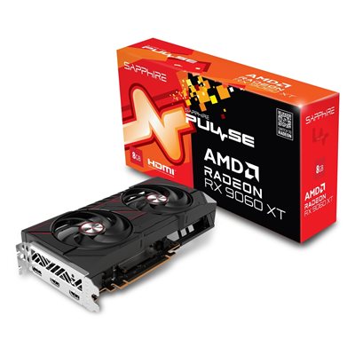 Sapphire Radeon RX 9060 XT PULSE -näytönohjain, 8GB GDDR6
