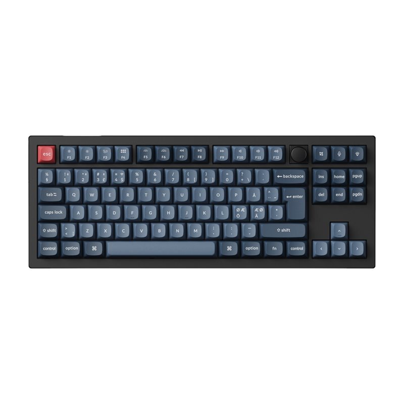 Keychron (Outlet) V3 Max, langaton mekaaninen näppäimistö, TKL, Gateron Jupiter Brown, Carbon Black