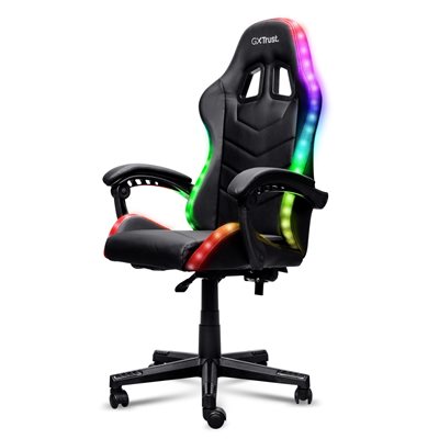 TRUST GXT 704 Roniq RGB pelituoli, musta