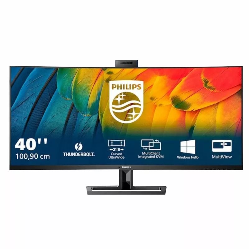 Philips 40" 6000 series 40B1U6903CH/00, kaareva UWUHD-monitori, musta