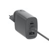 Unisynk 65W USB-C -verkkovirtalaturi matkasovittimilla, 2x USB-C + USB-A, PD3.0, harmaa