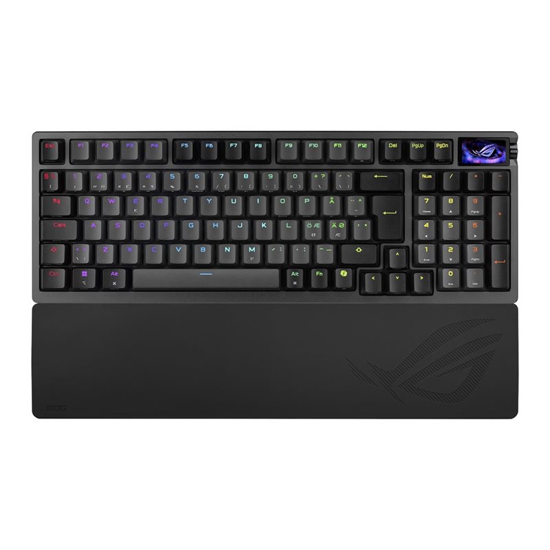 Asus ROG AZOTH 96 HE, langaton mekaaninen pelinäppäimistö, 96%, ROG HFX V2, musta