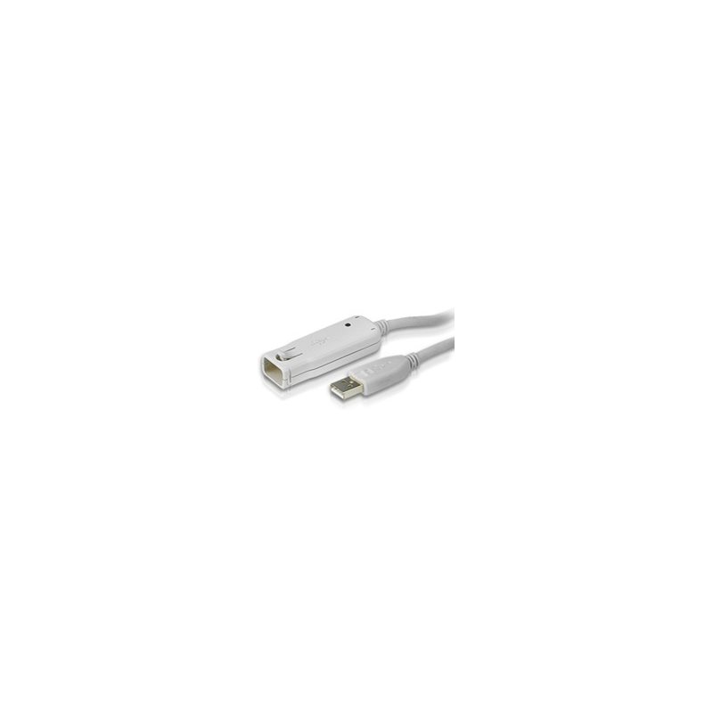Aten 2.0 USB-A jatkokaapeli, uros-naaras, 12m, valkoinen