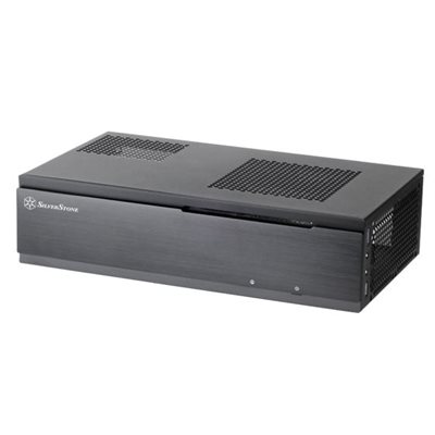 SilverStone Milo ML06 Slim HTPC-kotelo, Mini-ITX, musta