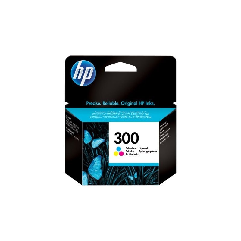 HP 300, kolmivärinen värikasetti, blister-pakattu