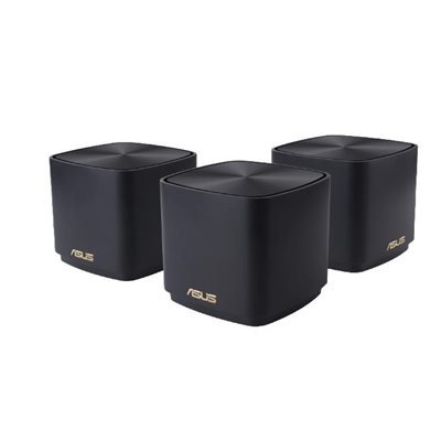 Asus ZenWiFi AX Mini (XD4), Dual-Band Mesh WiFi 6 -järjestelmä, AX1800, 3-pack, musta