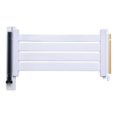 Phanteks Flat Line 220mm PCIe Gen4 Riser Cable, 90°, valkoinen