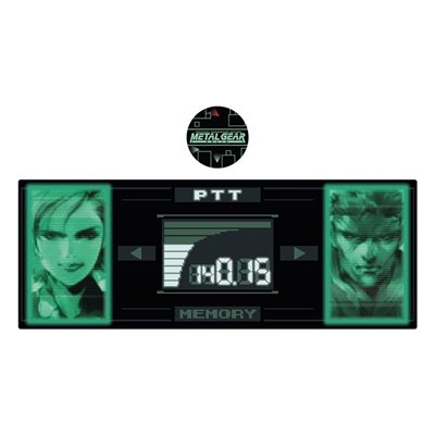 FaNaTtik Metal Gear Solid Desk Pad & Coaster Set - Snake x Raiden - Limited Edition, hiirimatto + lasialunen