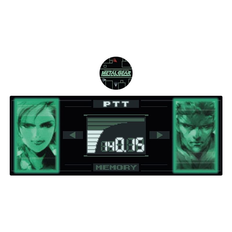 FaNaTtik Metal Gear Solid Desk Pad & Coaster Set - Snake x Raiden - Limited Edition, hiirimatto + lasialunen