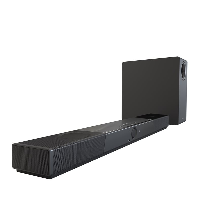 Creative SXFI Carrier, 2.1 Soundbar, langattomalla subwooferilla, SXFI-ääni, Dolby Atmos, musta