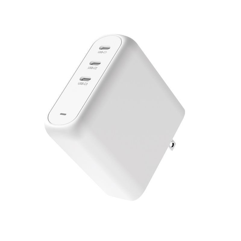 Creative 140W GaN-verkkovirtalaturi, 3x USB-C, PD3.1/QC4+, valkoinen