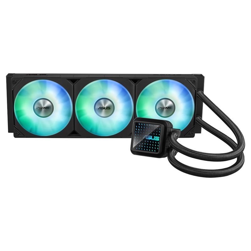 Asus Prime LC 360 ARGB, 360mm AIO-nestejäähdytysratkaisu prosessorille, musta
