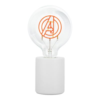 Paladone LED Neon Bulb -koristelamppu jalustalla- MARVEL AVENGERS
