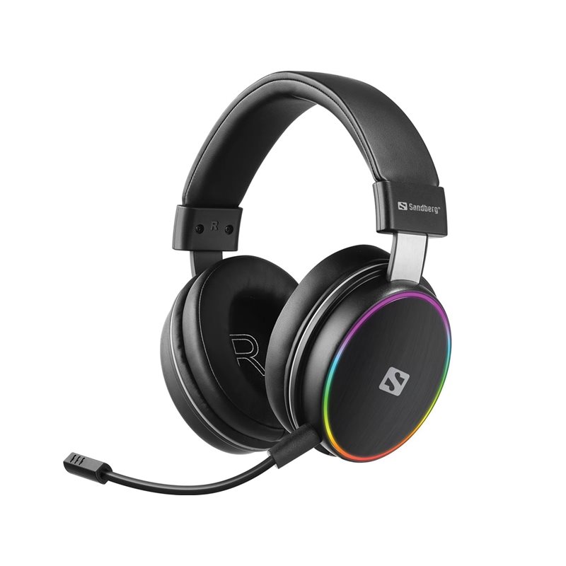 Sandberg HeroBlaster Wireless Headset, Bluetooth 5.4, musta
