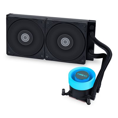 Lian Li GA2 Lite Performance, 240mm AIO-nestejäähdytysratkaisu prosessorille, musta