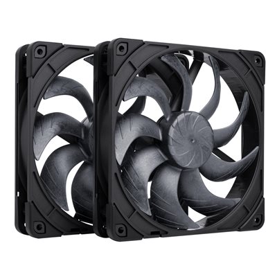 Noctua NF-A14x25 G2 PWM Sx2-PP chromax.black, 140mm PWM-laitetuuletinsarja, 2 kpl