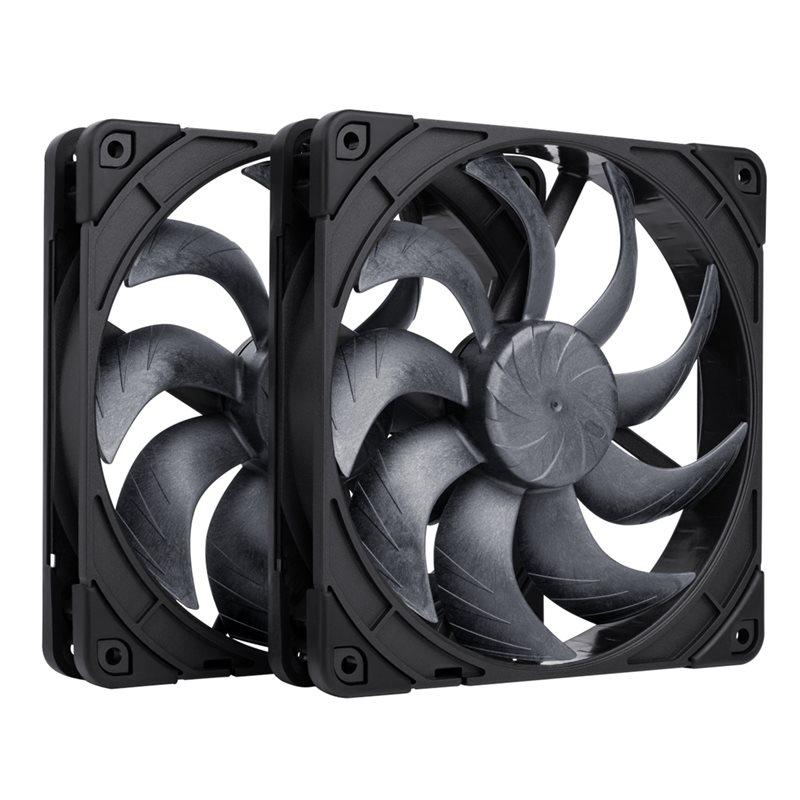 Noctua NF-A14x25 G2 PWM Sx2-PP chromax.black, 140mm PWM-laitetuuletinsarja, 2 kpl