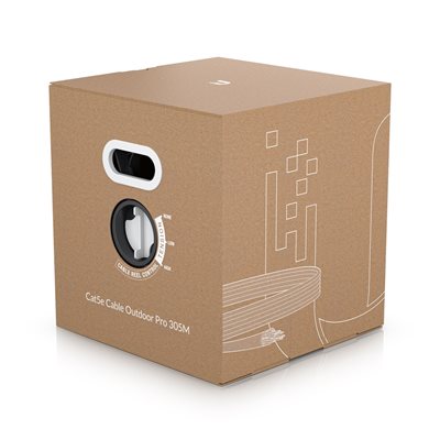 Ubiquiti F/UTP Cat5e UniFi asennuskaapeli ulkokäyttöön, 305m, valkoinen