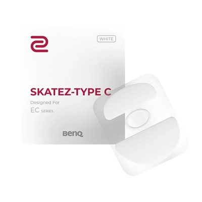 ZOWIE Skatez-Type C Speedy Glide, liukuvuuden korostus, valkoinen
