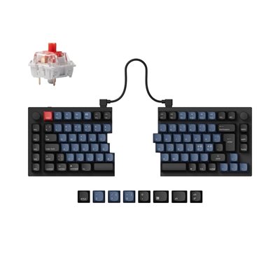 Keychron Q11, mekaaninen näppäimistö, 75%, Gateron G Pro Red, Carbon Black - A