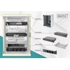 Digitus Verkkokaappibundle 9U 10", seinäasennettava, harmaa