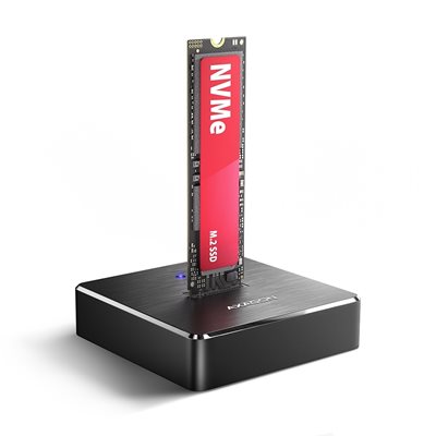 AXAGON M.2 NVMe- & SATA-SSD -telakointiasema, USB-C 3.2 Gen2, musta
