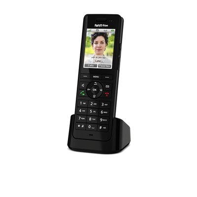 FRITZ! Fon X6 International Edition, langaton DECT-puhelin, musta