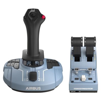 ThrustMaster TCA Officer Pack Airbus Edition, joystick + kaasukahva, PC, sininen/musta