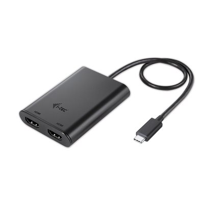i-tec (Outlet) USB-C 3.1 Dual 4K HDMI -videoadapteri, musta