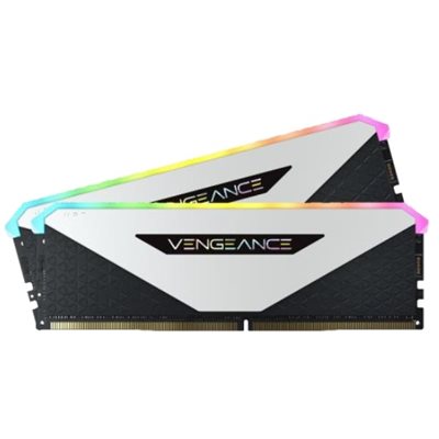 Corsair 16GB (2 x 8GB) Vengeance RGB RT, DDR4 3600MHz, CL18, 1.35V, musta/valkoinen