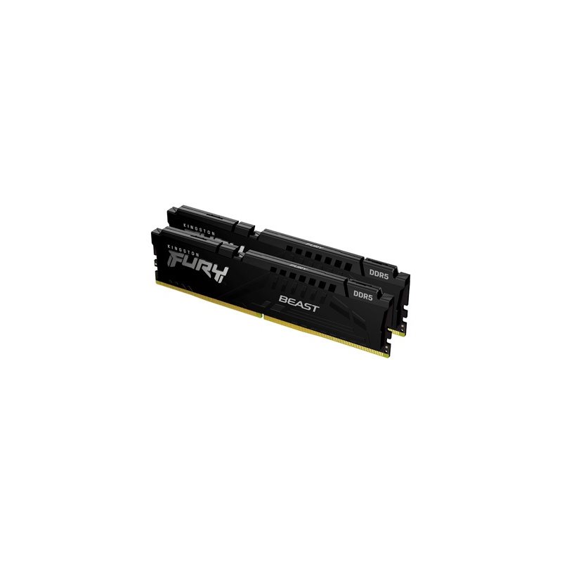 Kingston (Outlet) 16GB (2 x 8GB) FURY Beast, DDR5 5200MHz, CL40, 1.25V, musta