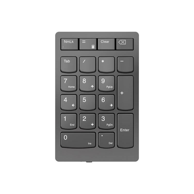 Lenovo Go Wireless Numeric Keypad, langaton numeronäppäimistö, myrskyn harmaa