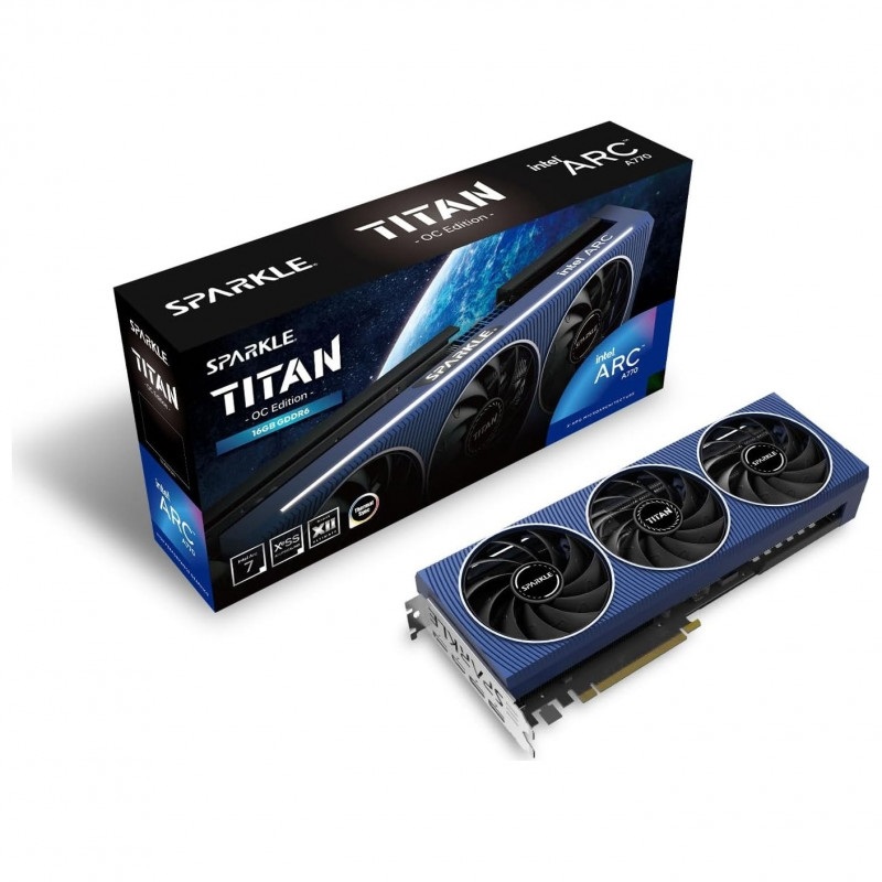 Sparkle Intel Arc A770 TITAN OC Edition -näytönohjain, 16GB GDDR6