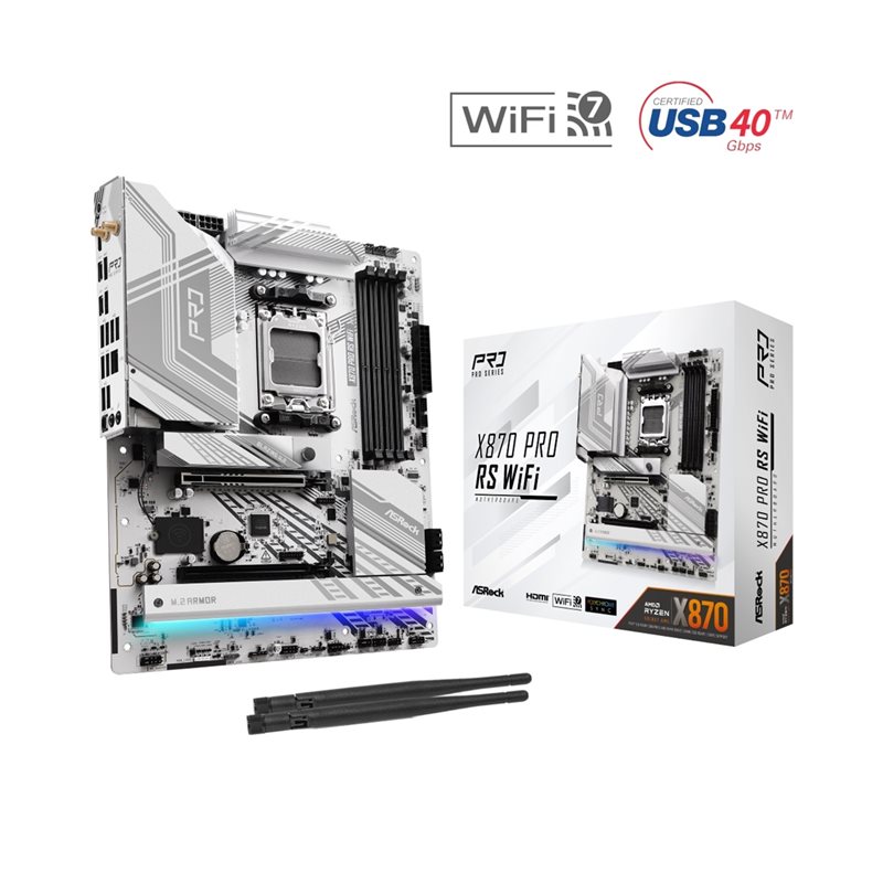 ASRock X870 PRO RS WiFi, ATX-emolevy