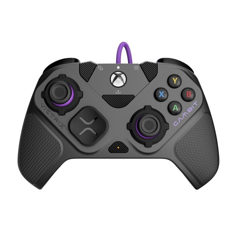 PDP Victrix Gambit Prime Wired Controller, langallinen pädiohjain, Xbox/PC, harmaa